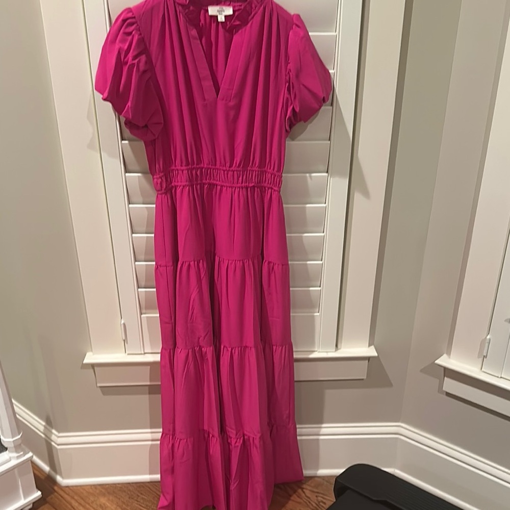 Entro Dressy- Casual Pink Women's Tiered Dress
Sz Medium, Brand New- Never Worn